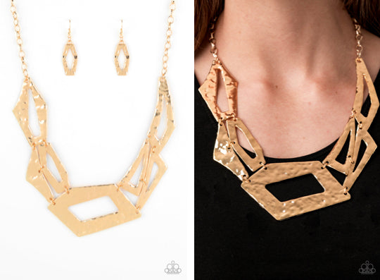 Gold Geometric Necklace
