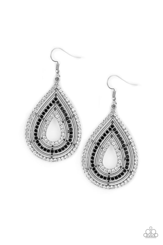 Tear drop black and white